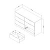11286 Modern Farmhouse Sand Oak Dresser - Holland-4