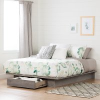 11288 Modern Farmhouse Sand Oak Full-Queen Platform Bed - Holland