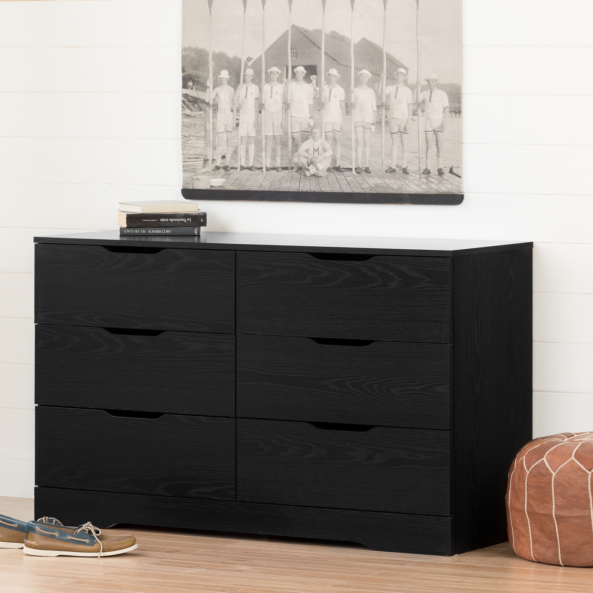 11291 Modern Farmhouse Black Oak Dresser - Holland-1