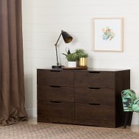 11158 Modern Farmhouse Brown Oak Dresser - Holland