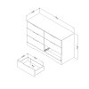 11158 Modern Farmhouse Brown Oak Dresser - Holland-4