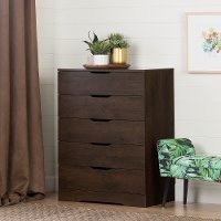 11162 Modern Farmhouse Brown Oak Chest of Drawers - Holland