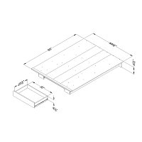 11241 Modern Farmhouse Brown Full-Queen Platform Bed - Holland-4