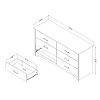 11314 Gray Oak Dresser - Fusion-7