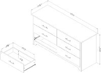 11314 Gray Oak Dresser - Fusion-7