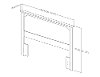 11316 Gray Oak Full-Queen Headboard - Fusion-6