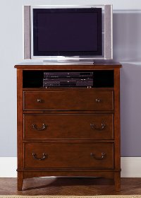 Classic Tobacco Brown TV Chest - Chelsea Square