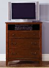 Clearance Classic Tobacco Brown TV Chest - Chelsea Square