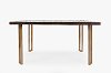 Chevron Inlay Brown Dining Room Table - Gramercy-2