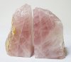 Rose Quartz Medium Bookend Pair