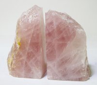 Rose Quartz Medium Bookend Pair