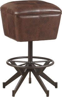 Brown Upholstered 30 Bar Stool - Conversation