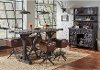 Clearance Rustic Industrial 4 Piece Bar Dining Set - Conversation