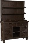 Dark Brown Dining Room Buffet and Hutch - Conversation-2