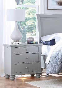 Classic Traditional Gray Nightstand - Cambridge