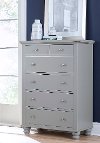 Classic Traditional Gray Chest of Drawers - Cambridge
