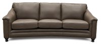 6590/BILLINGHAM/SO Classic Modern Clay Brown Leather Sofa - Billingham