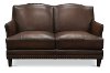 6589/MANCHESTER/LV Traditional Brown Leather Loveseat - Manchester