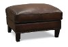 6589/MANCHESTER/OT Traditional Brown Leather Storage Ottoman - Manchester