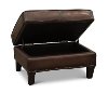 6589/MANCHESTER/OT Traditional Brown Leather Storage Ottoman - Manchester-2