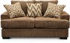 Casual Contemporary Walnut Brown Loveseat - Renegade