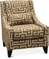 Contemporary Walnut Brown Accent Chair - Renegade