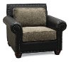 Rustic Traditional Black and Brown Chair - Marksman