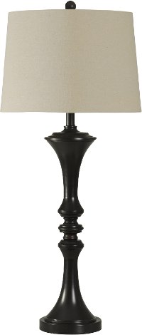 Dark Brown Steel Table Lamp