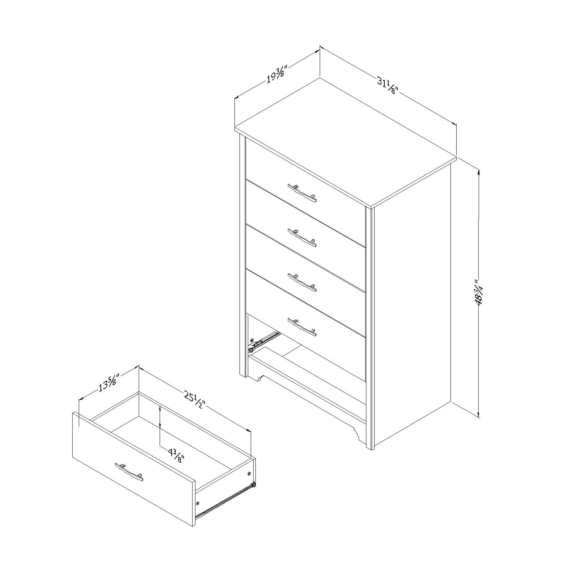 11317 Fusion Gray Oak Chest of Drawers-7