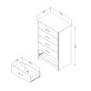 11317 Gray Oak Chest - Fusion-7