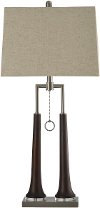 Clearance Contemporary Single Ring Pull Chain Table Lamp