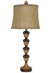 Stacking Acorn Table Lamp with Fabric Shade - Mossy Oak