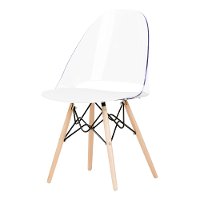 100275 Clear and White Eiffel Style Chair - Annexe-5