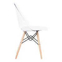 100275 Clear and White Eiffel Style Chair - Annexe-7
