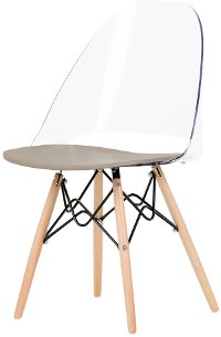 100276 Clear and Gray Eiffel Style Chair - Annexe-7