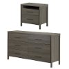 11271 Contemporary Gray Oak Dresser & Nightstand Set - Gravity-2