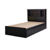 11273 Black Twin Mates Storage Bed & Bookcase Headboard - Vito-2