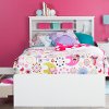 11274 White Twin Mates Storage Bed & Bookcase Headboard - Vito