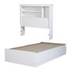 11274 White Twin Mates Storage Bed & Bookcase Headboard - Vito-2