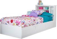 11274 White Twin Mates Storage Bed & Bookcase Headboard - Vito-3