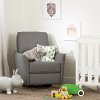 100255 Casual Gray Nursery Rocker - Cotton Candy