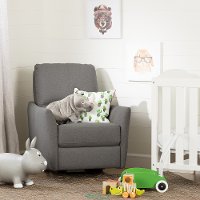 100255 Casual Gray Nursery Rocker - Cotton Candy