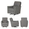 100255 Casual Gray Nursery Rocker - Cotton Candy-5
