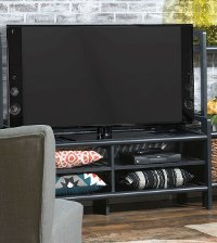 Graphite Gray Multi-Function Media Console (51 Inch) - Abingdon