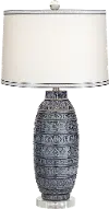 Dark Blue Ceramic Table Lamp - Cullen