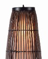 Rattan Outdoor Floor Lamp with Bronze Accents - Biscayne-2