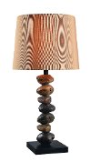 Stacked Stone Outdoor Table Lamp - Rubble