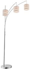 Brushed Nickel 2 Piece Arch Floor Lamp - Falon