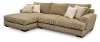 Casual Contemporary Beige 2 Piece Sectional Sofa - Baltic