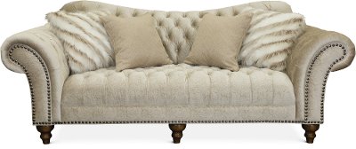 Traditional Golden Sand Sofa - Lorraine